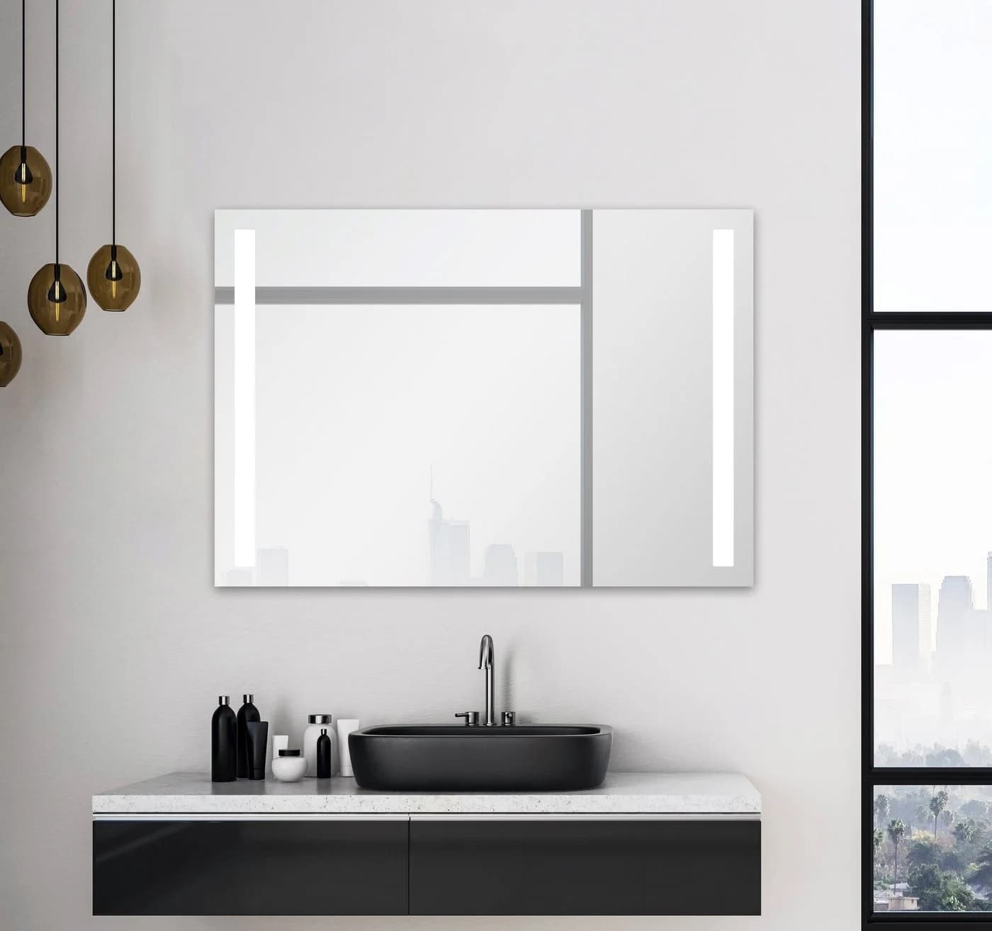 Talos Badspiegel Light mit LED-Beleuchtung Silber - Bild 2