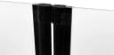 Marwell Badewannenfaltwand Black Lines 2-teilig Glas Aluminium Bild 5