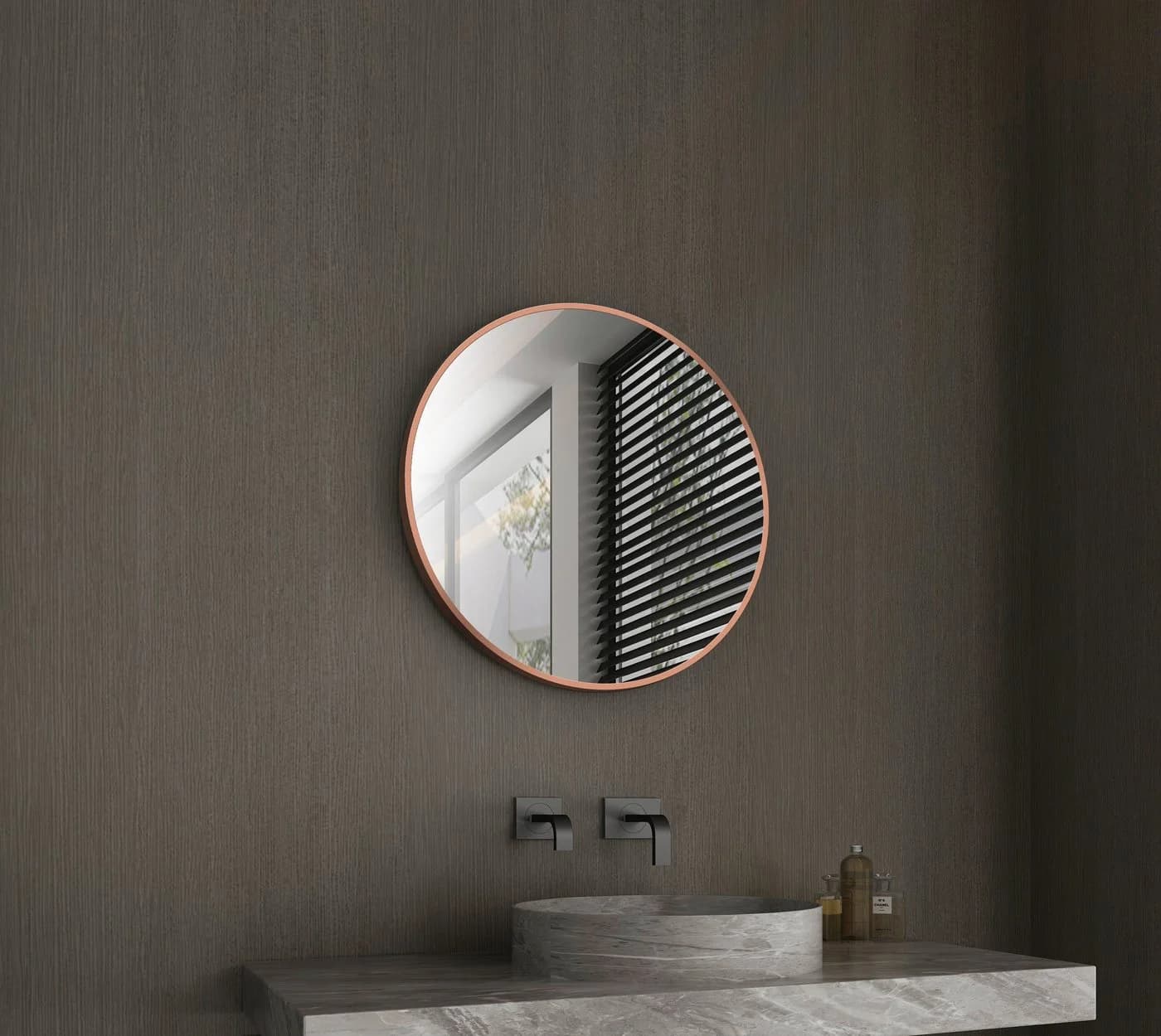 Talos Wandspiegel Noble Silber rund 60 cm Aluminium - Bild 2