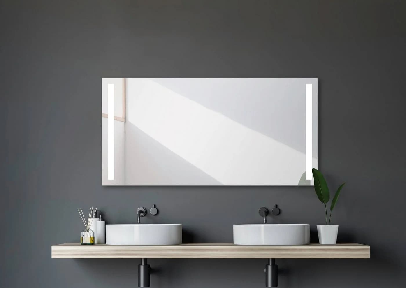 Badspiegel Talos Light Silber LED-Beleuchtung 140x70 cm - Bild 4