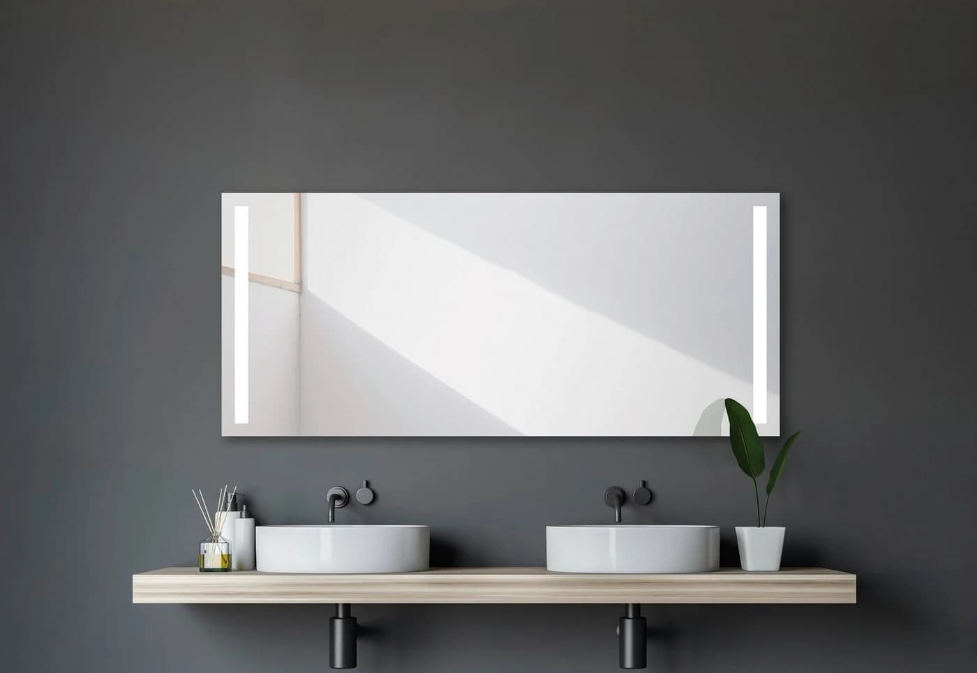 Talos Light Badspiegel Silber LED-Beleuchtung 160x70 cm - Bild 4