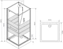 Marwell Komplettdusche Dusy 80x80 cm Glas Bild 5