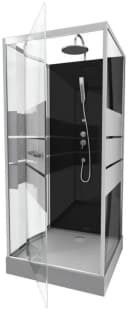 Marwell Komplettdusche Dusy Einscheibensicherheitsglas inkl. Armaturen Bild 1