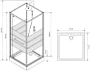 Marwell Komplettdusche Dusy Einscheibensicherheitsglas inkl. Armaturen Bild 5