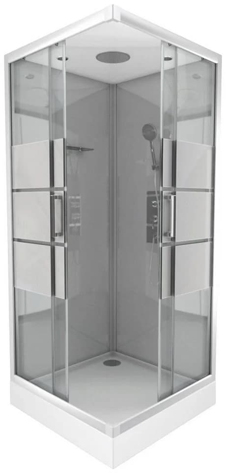 MARWELL Grey River 2 Square Komplettdusche Grau mit Armaturen - Bild 2