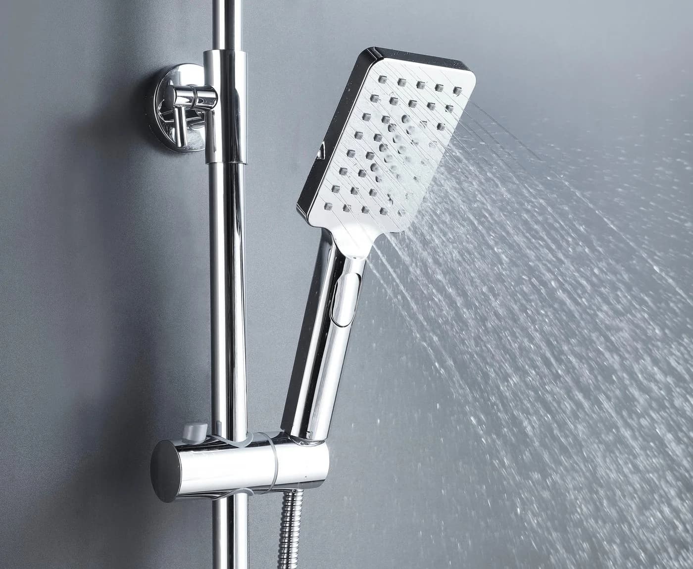 Duschsystem MARWELL "Bayala square" Silber mit Thermostat - Bild 5