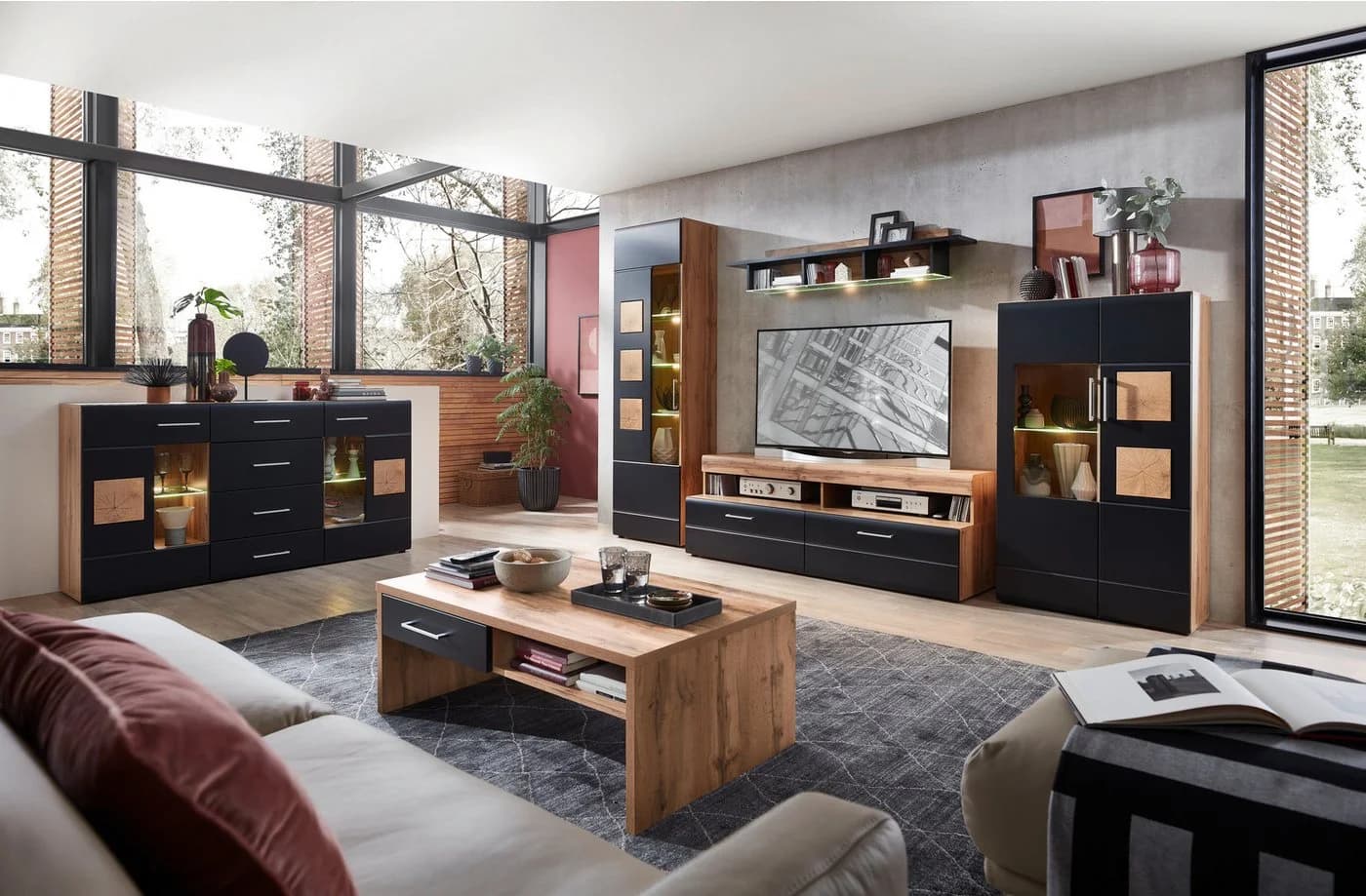 Couchtisch INNOSTYLE Sonate Braun Holzwerkstoff mit Schubladen