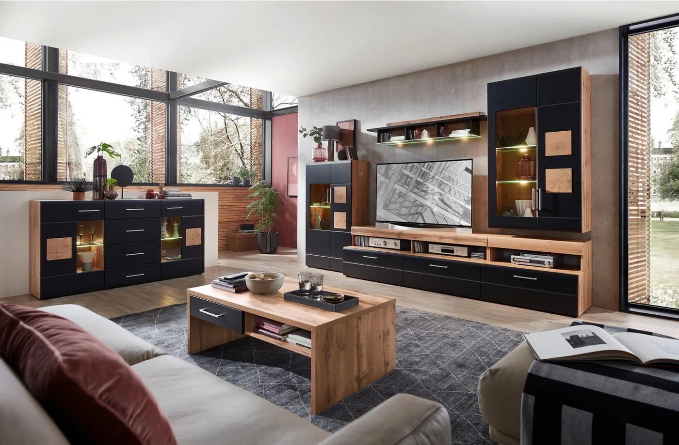 Couchtisch INNOSTYLE Sonate Braun Holzwerkstoff mit Schubladen - Bild 3