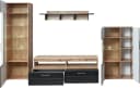 Innostyle Wohnwand Sonate Schwarz mit LED-Beleuchtung und Glasfronten Bild 3