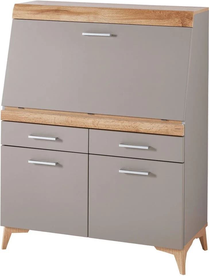 INNOSTYLE Sekretär SECRET Grau Basalt mit Soft-Close und Klappe - Bild 2