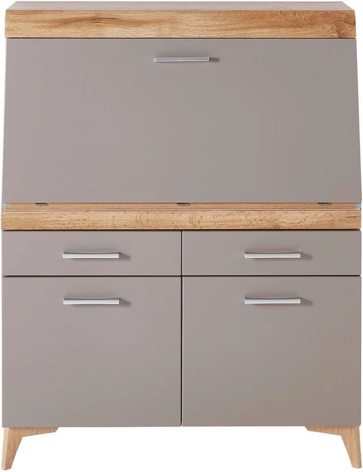 INNOSTYLE Sekretär SECRET Grau Basalt mit Soft-Close und Klappe - Bild 3