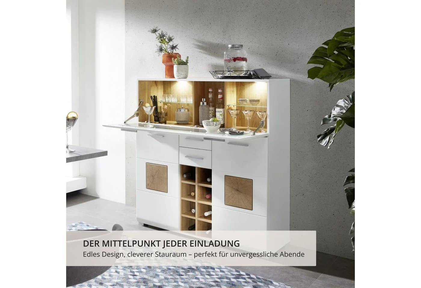 Innostyle Barschrank FUN PLUS Weiß Matt mit LED-Beleuchtung - Bild 5