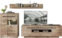 Innostyle Wohnwand BELLANO Braun Grau mit LED-Beleuchtung Bild 1