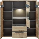 INNOSTYLE Highboard BELLANO Braun/Graphit mit LED-Beleuchtung Bild 3