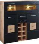 INNOSTYLE Sonate Barschrank Schwarz mit LED-Beleuchtung Bild 1