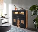 INNOSTYLE Sonate Barschrank Schwarz mit LED-Beleuchtung Bild 2
