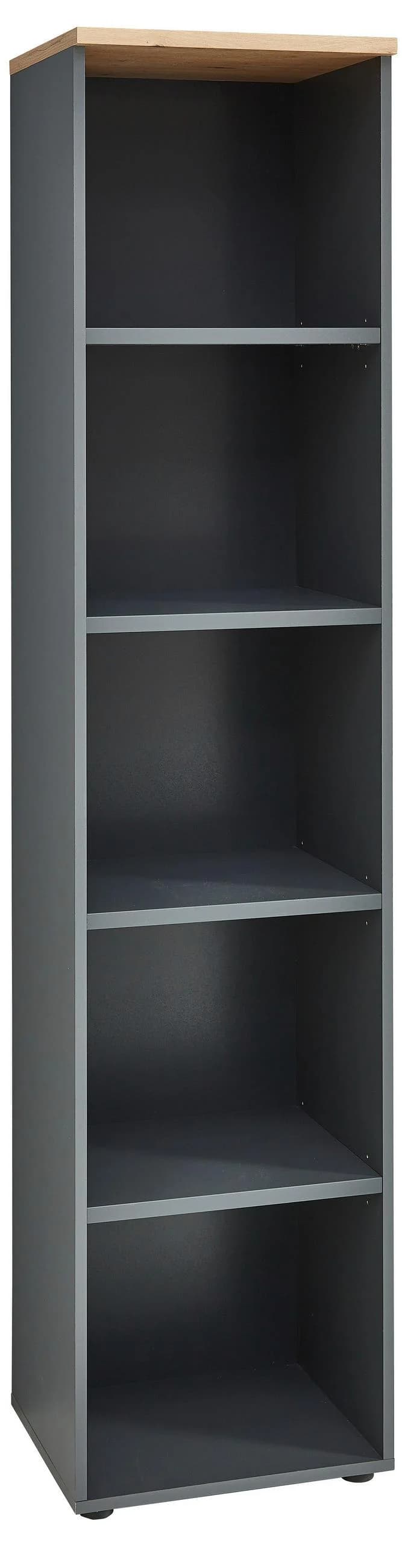 INNOSTYLE Memphis Büroregal Braun Grau 5 Fächer