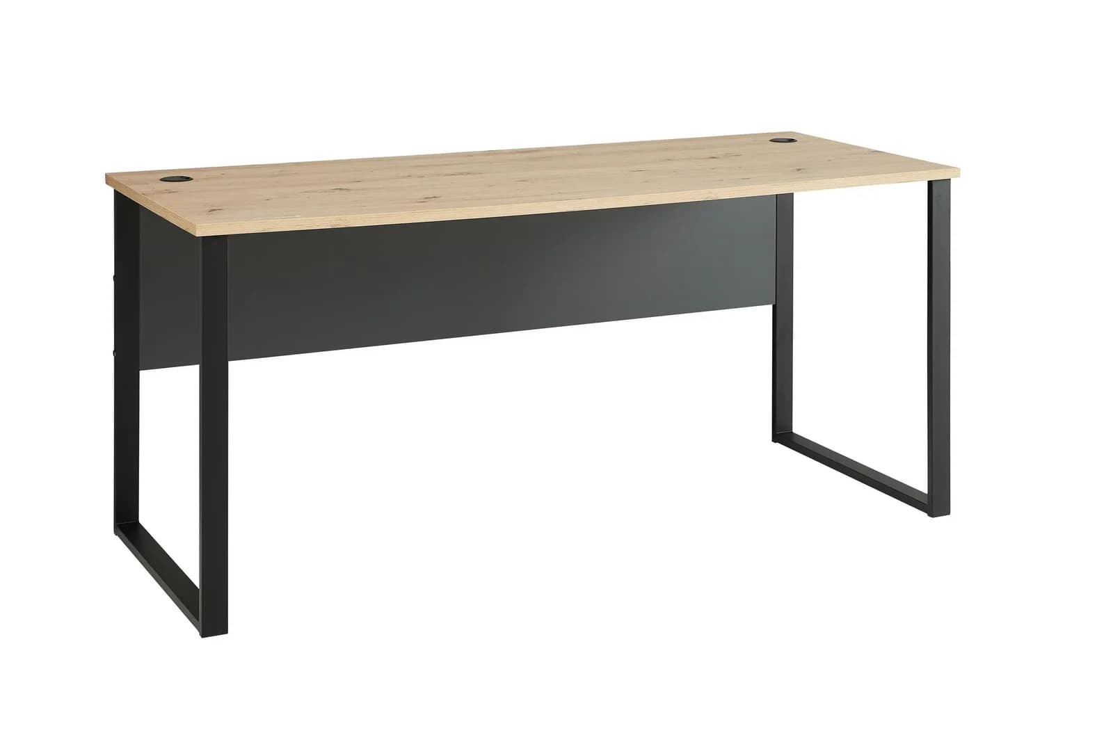 Innostyle Schreibtisch Braun Schwarz Artisan Eiche Kufengestell