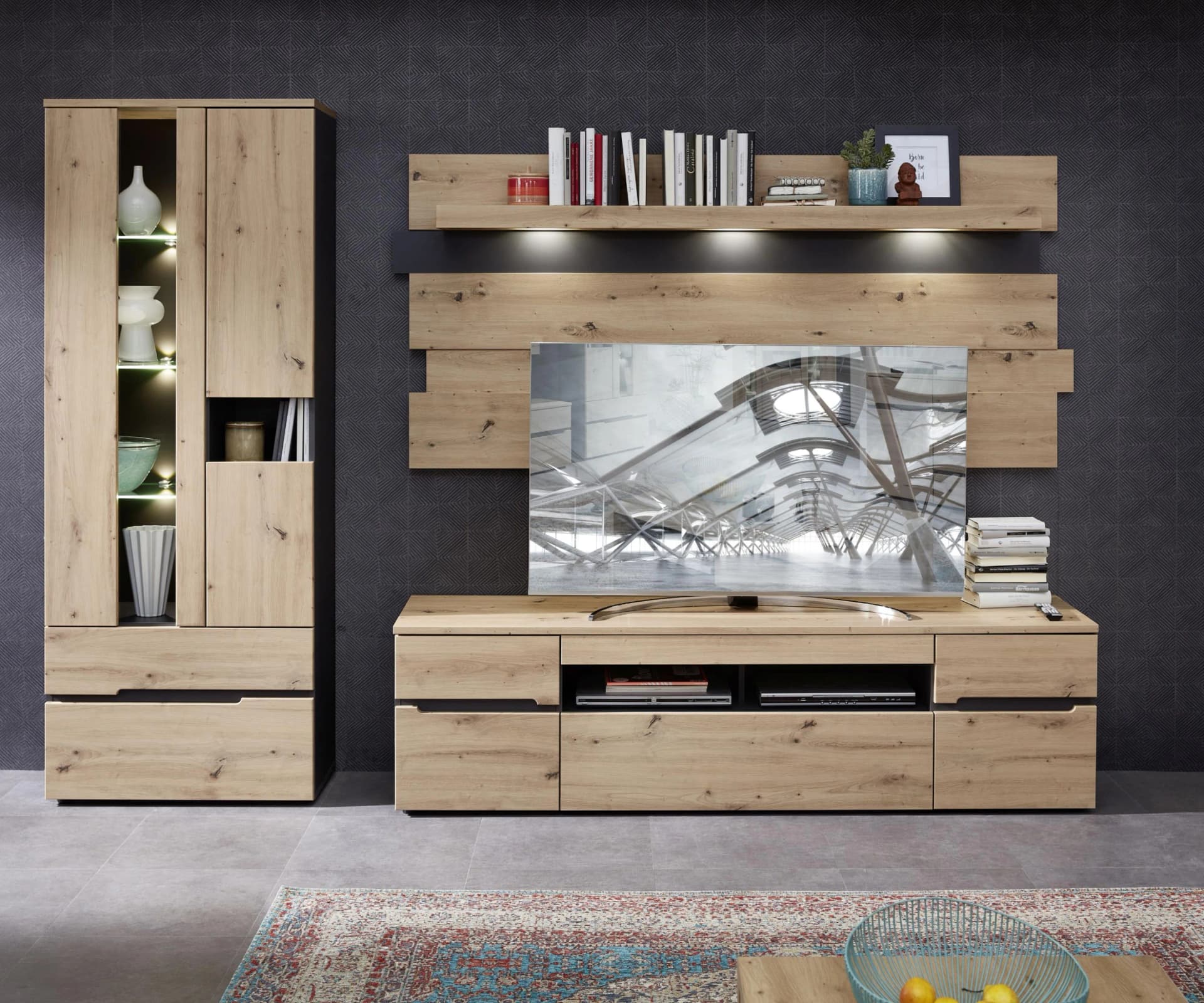 Innostyle Wohnwand Braun