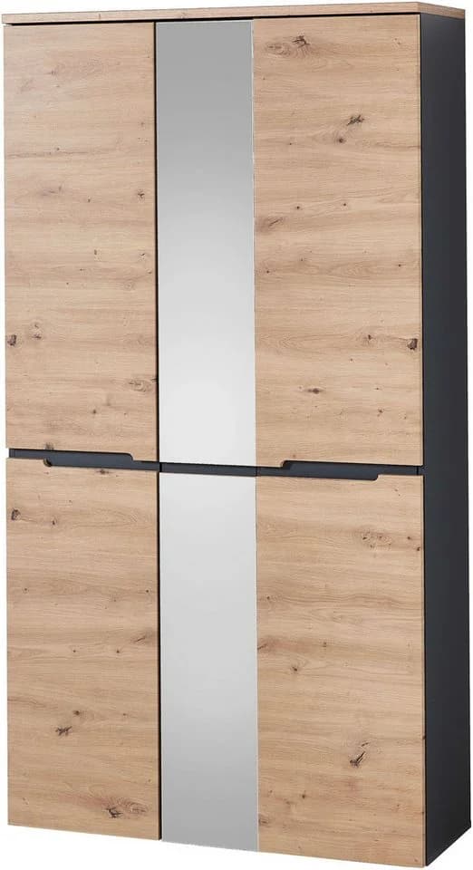 Innostyle Garderobenschrank Memphis 3-tlg. Artisan Eiche Grau - Bild 2