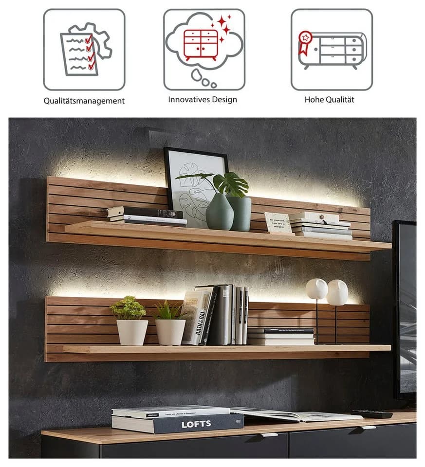 Wandboard INNOSTYLE Core Wandbord 120x22x23 cm LED-Beleuchtung - Bild 4