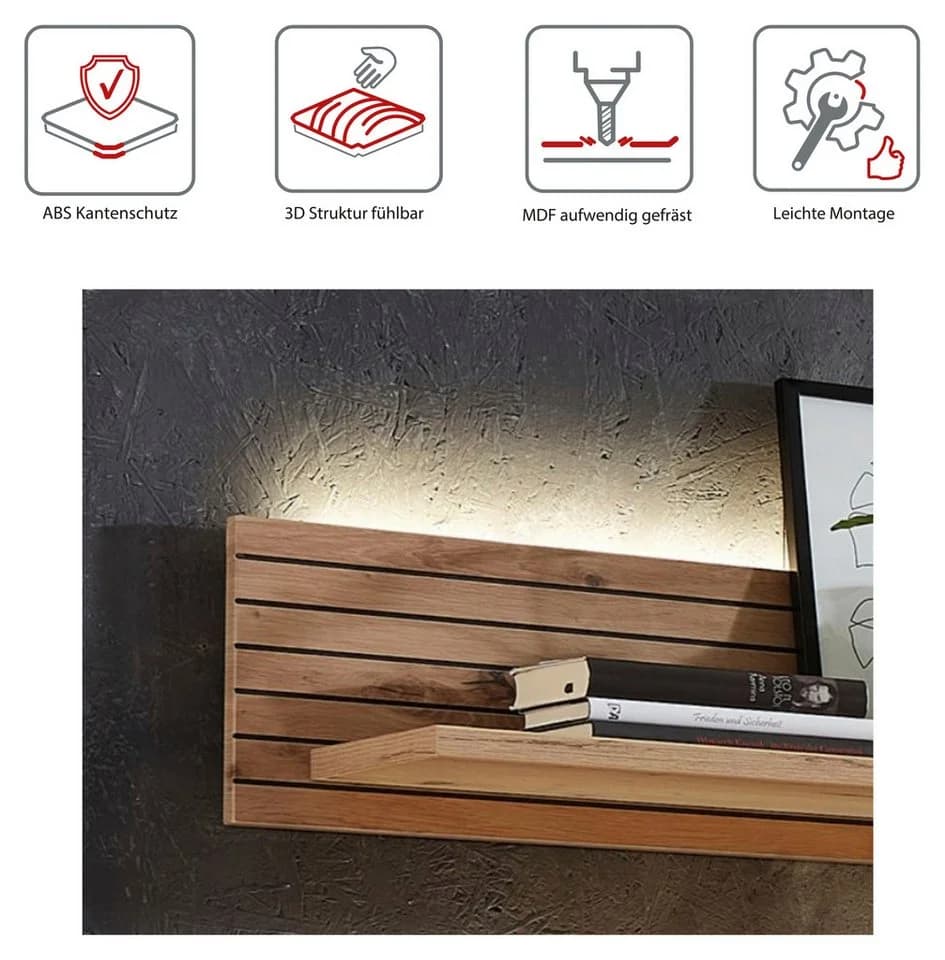 Wandboard INNOSTYLE Core Wandbord 120x22x23 cm LED-Beleuchtung - Bild 5