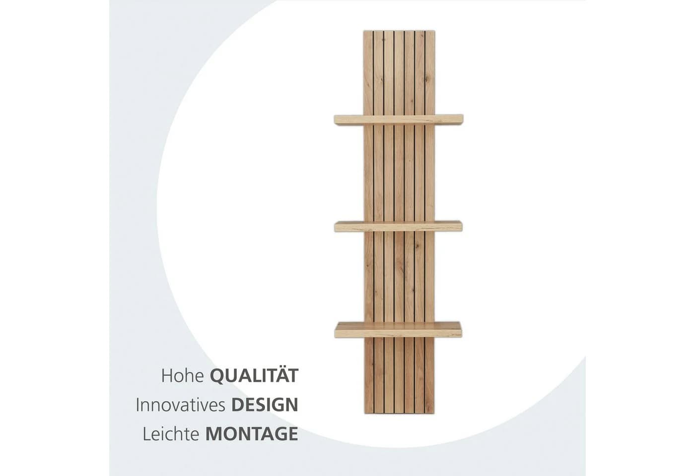 Innostyle Wandregal Core Braun 3 Böden FSC Holzwerkstoff - Bild 3