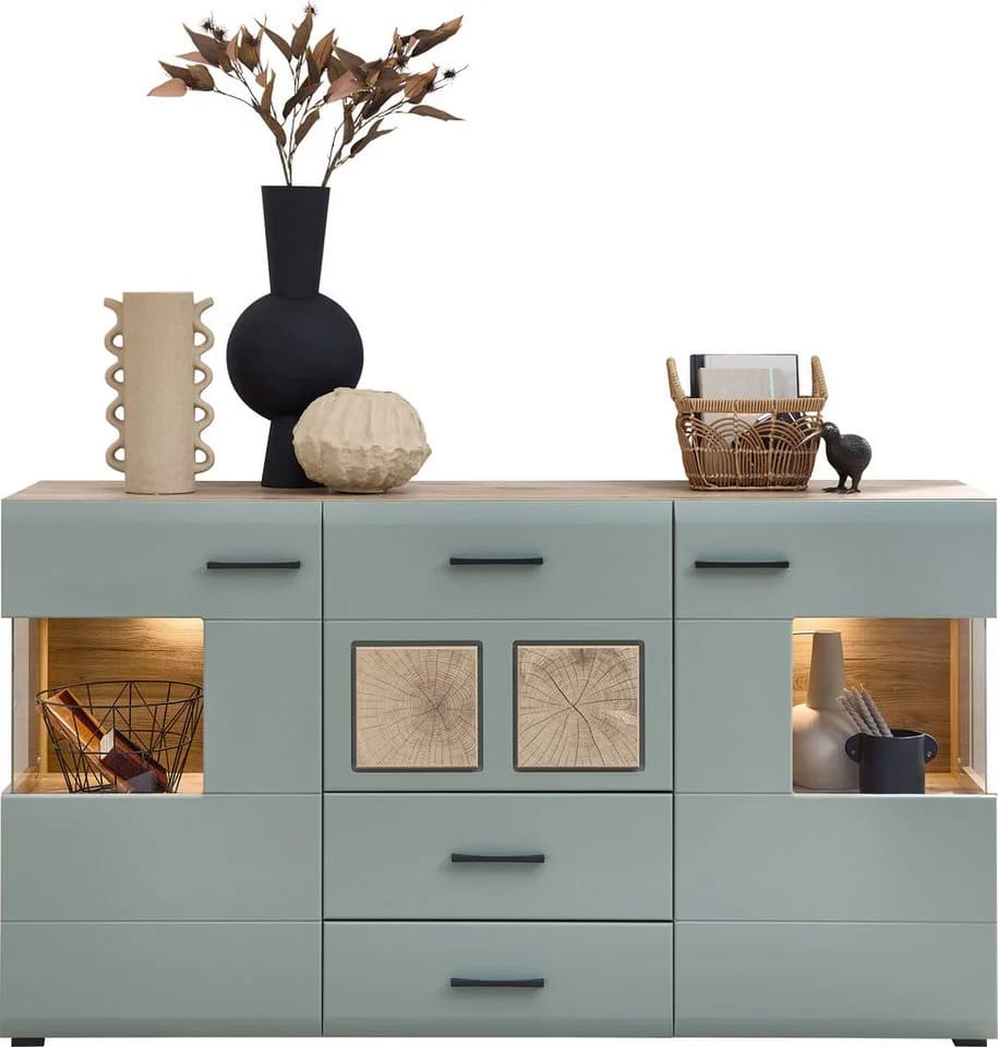 Innostyle Sideboard FUN PLUS II Grün mit LED-Beleuchtung - Bild 2