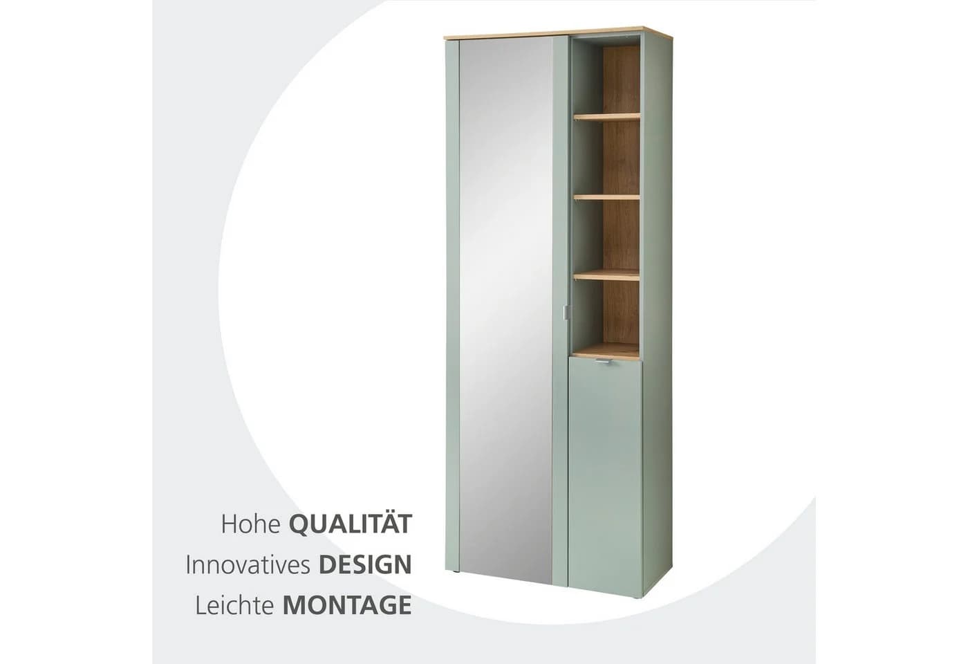 INNOSTYLE Garderobenschrank BARI mit Spiegel und Softclose - Bild 3
