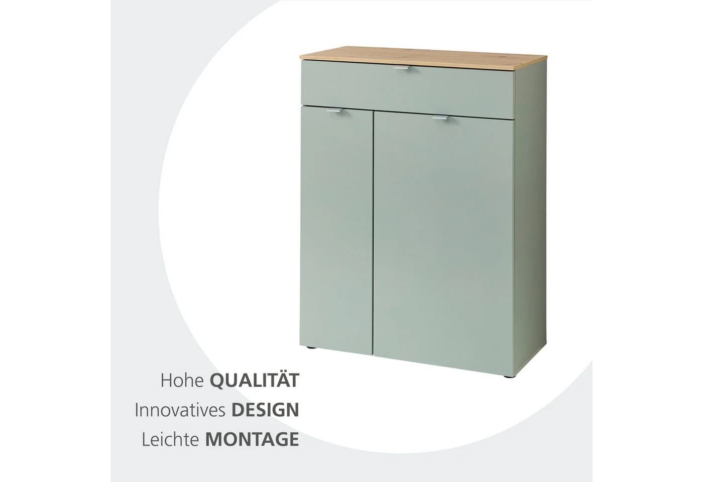 INNOSTYLE Bari Schuhschrank Schilfgrün mit Softclose - Bild 3