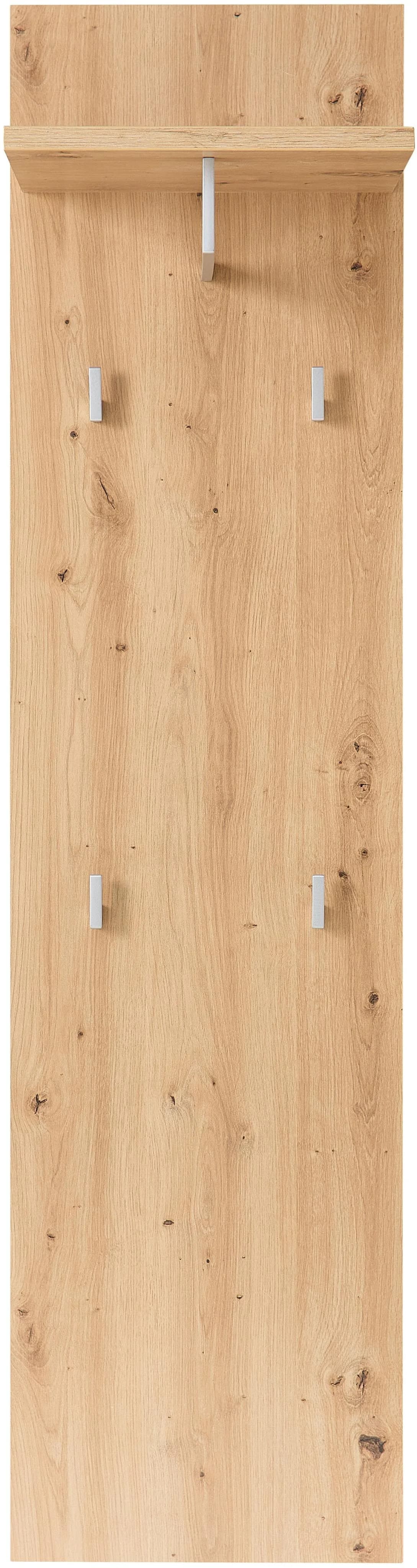 Innostyle BARI Garderobenpaneel Braun Artisan Eiche mit Haken und Stange