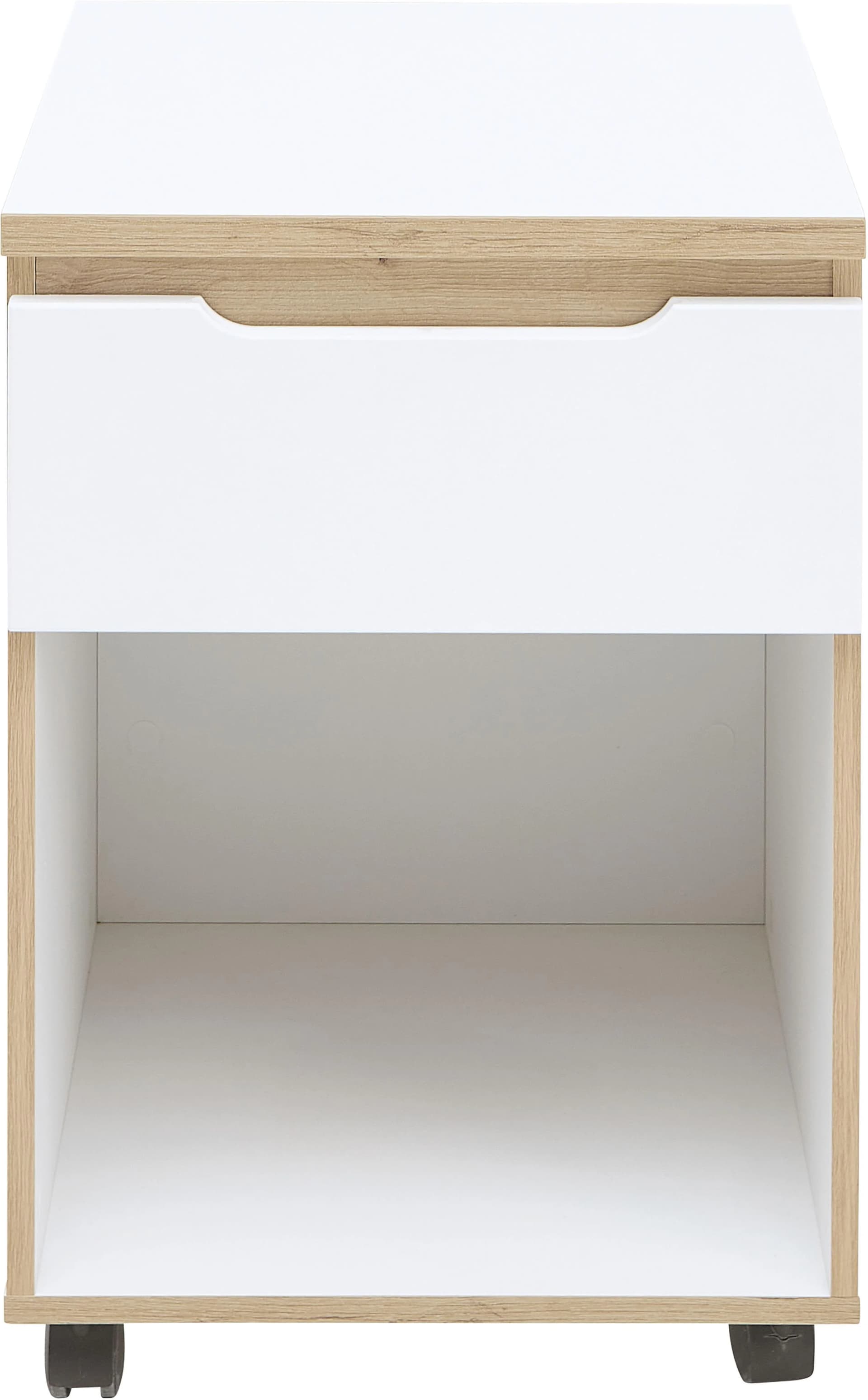 Innostyle Memphis Aktenschrank Weiß Artisan Eiche Optik