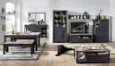 Innostyle Jasmin Couchtisch Grau Eiche Artisan Landhaus Bild 4