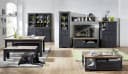 Innostyle Vitrine Jasmin Grau Eiche Modern Bild 1
