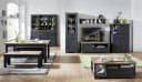 Innostyle Vitrine Jasmin Grau Eiche Modern Bild 3