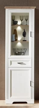 INNOSTYLE Vitrine Jasmin Weiß Eiche mit Soft-Close und Beleuchtung Bild 2