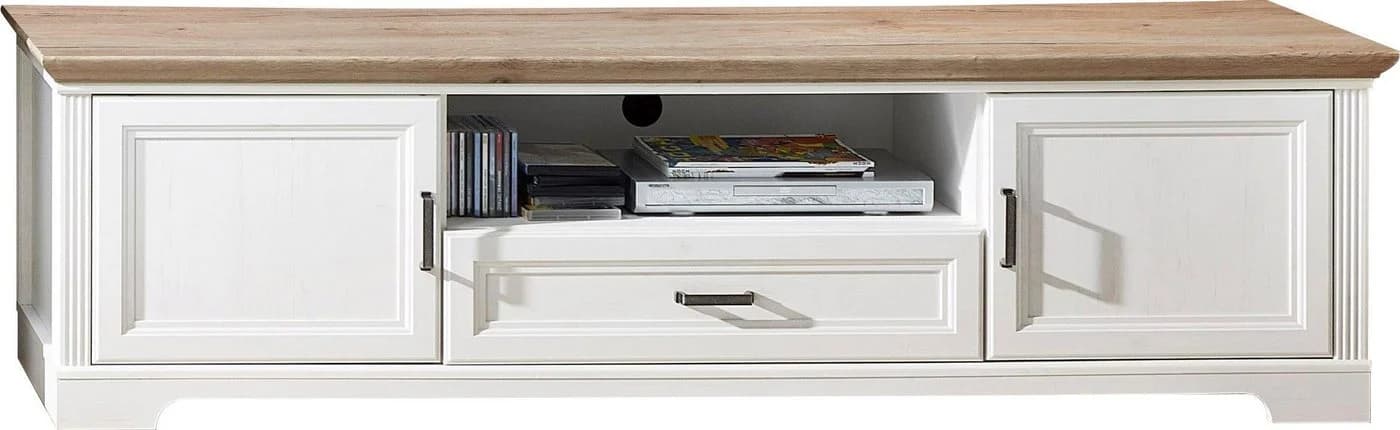 Innostyle Lowboard Jasmin Landhausstil Weiß