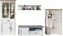 Innostyle Wohnwand Jasmin 4-teilig Weiß/Eichefarben mit LED Bild 1