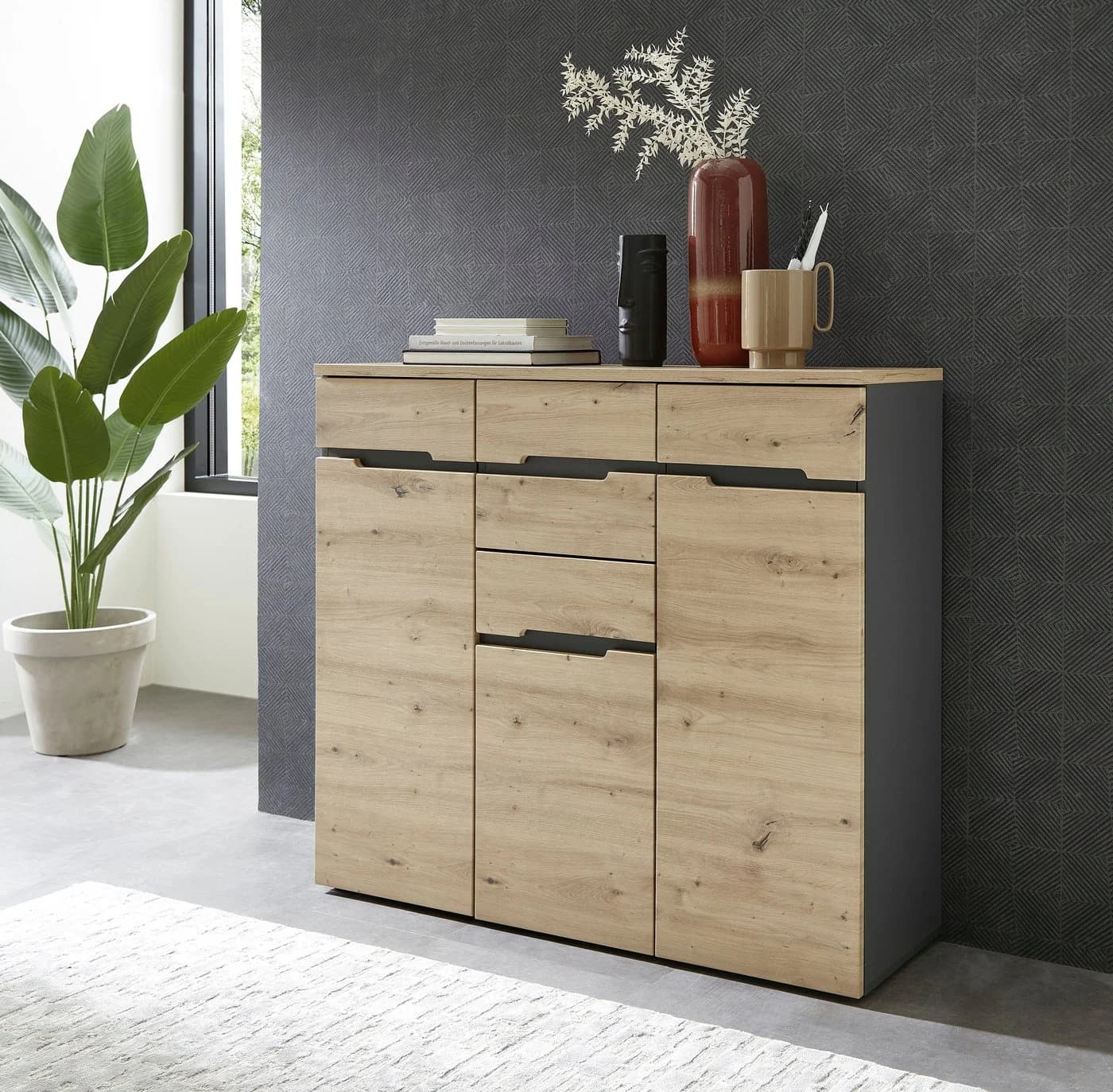 Kommode INNOSTYLE Memphis Braun Artisan Eiche mit Soft-Close - Bild 2