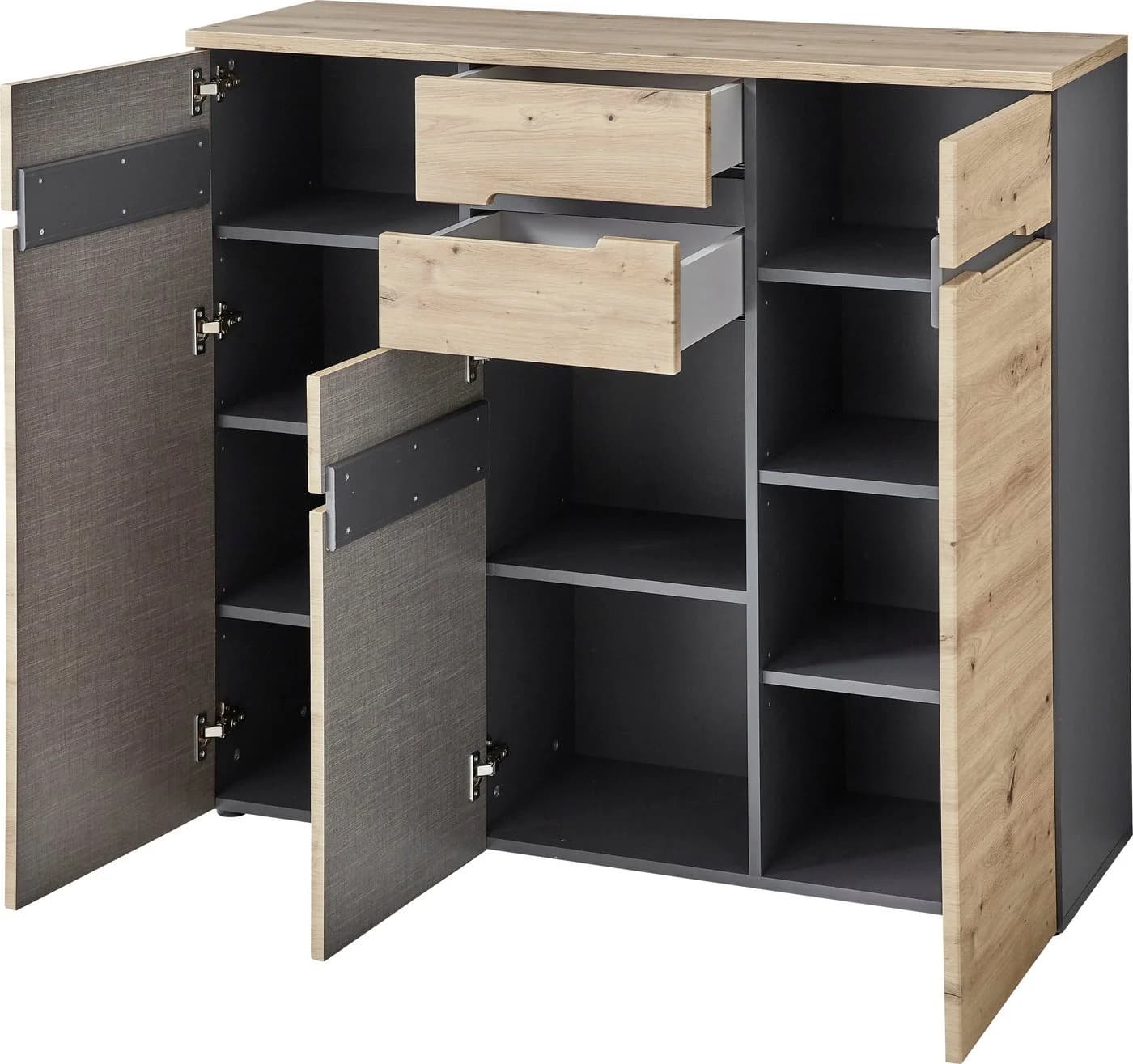 Kommode INNOSTYLE Memphis Braun Artisan Eiche mit Soft-Close - Bild 4