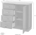 Kommode INNOSTYLE Jasmin Graphit Holzoptik Bild 5