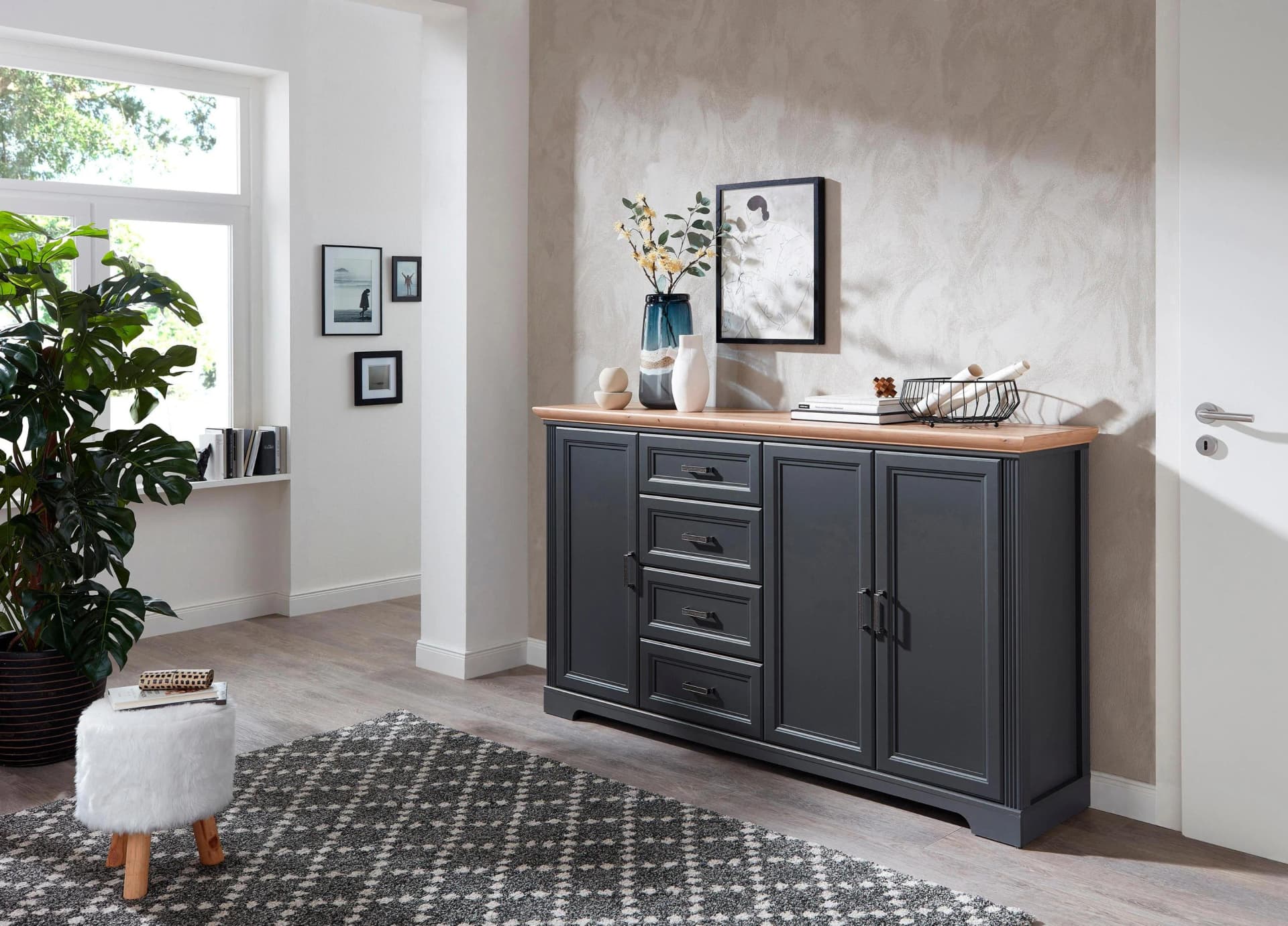 Innostyle Kommode Jasmin Graphit 182 cm