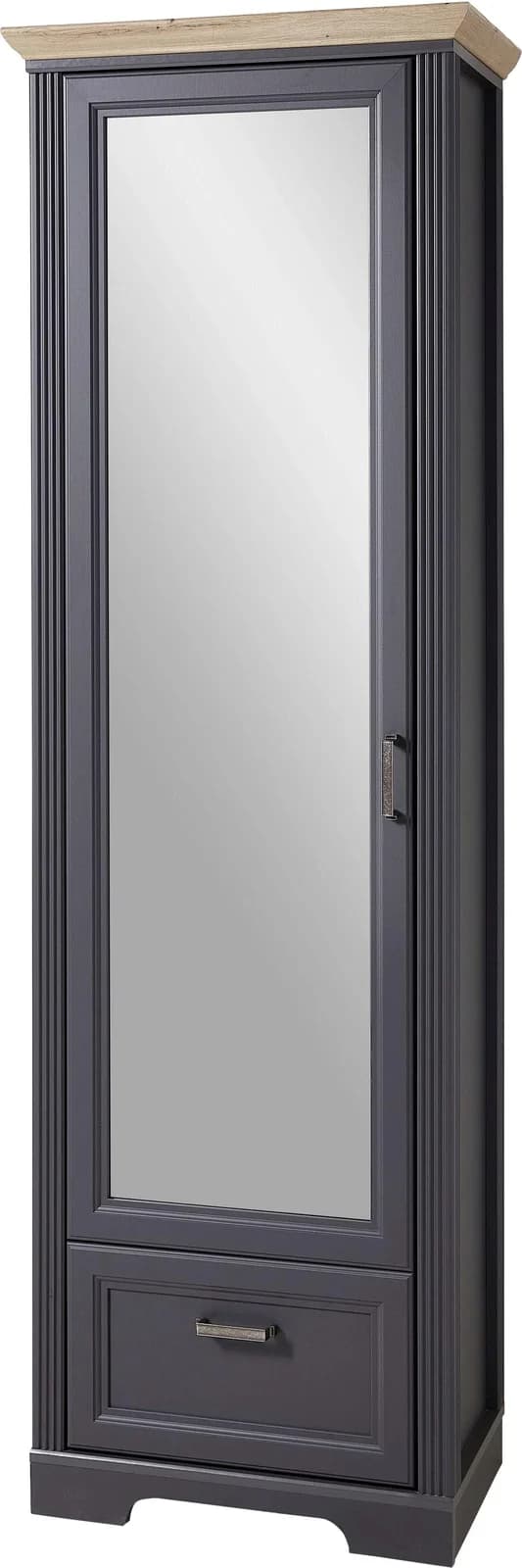 Garderobenschrank INNOSTYLE Jasmin Grau Spiegeltür Softclose