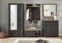 Innostyle Garderobenschrank Jasmin Grau mit Spiegeltür und Soft-Close Bild 1