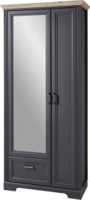 Innostyle Garderobenschrank Jasmin Grau mit Spiegeltür und Soft-Close Bild 2