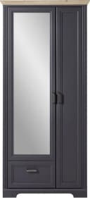 Innostyle Garderobenschrank Jasmin Grau mit Spiegeltür und Soft-Close Bild 3