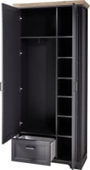 Innostyle Garderobenschrank Jasmin Grau mit Spiegeltür und Soft-Close Bild 4