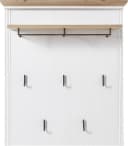 Innostyle Garderobenpaneel Jasmin Braun Holzwerkstoff mit Haken und Stange Bild 2