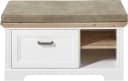 Innostyle Schuhbank Jasmin Weiß Landhausstil mit Soft-Close Bild 2