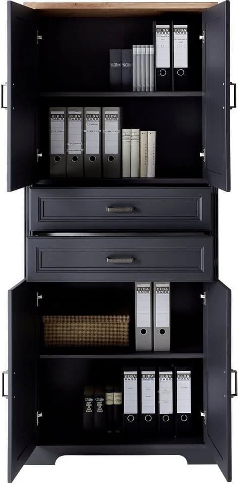 Aktenschrank INNOSTYLE Graphit mit Soft-Close und FSC-Holz - Bild 3